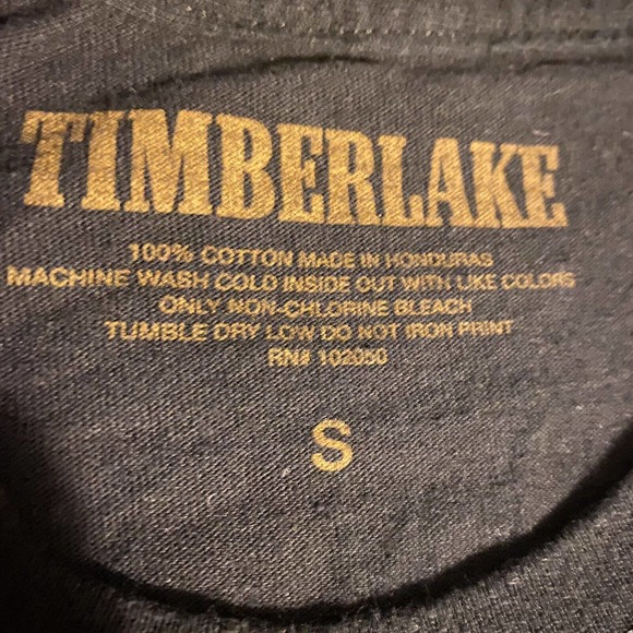 Justin Timberlake Man of the Woods Tour Concert Tee Mens S Black 100% Cotton - Picture 5 of 5